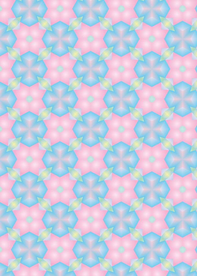 Pastel Retro Pattern 09