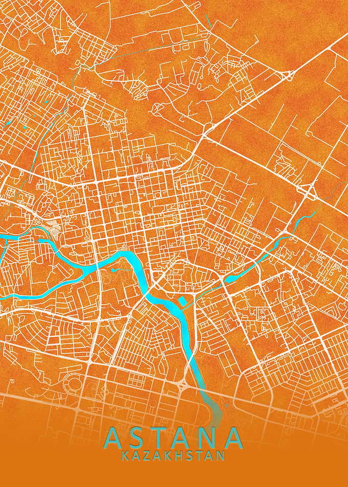 Astana Kazakhstan City Map