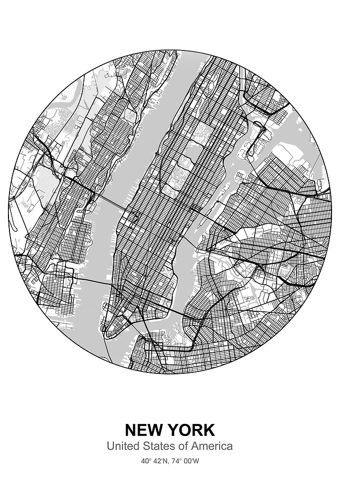new york circle map