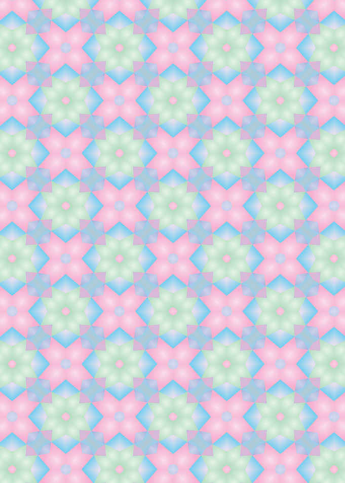 Pastel Retro Pattern 07
