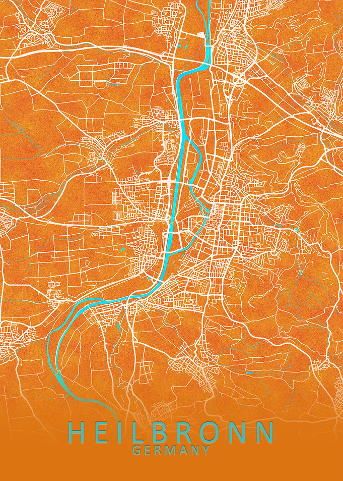 Heilbronn Germany City Map