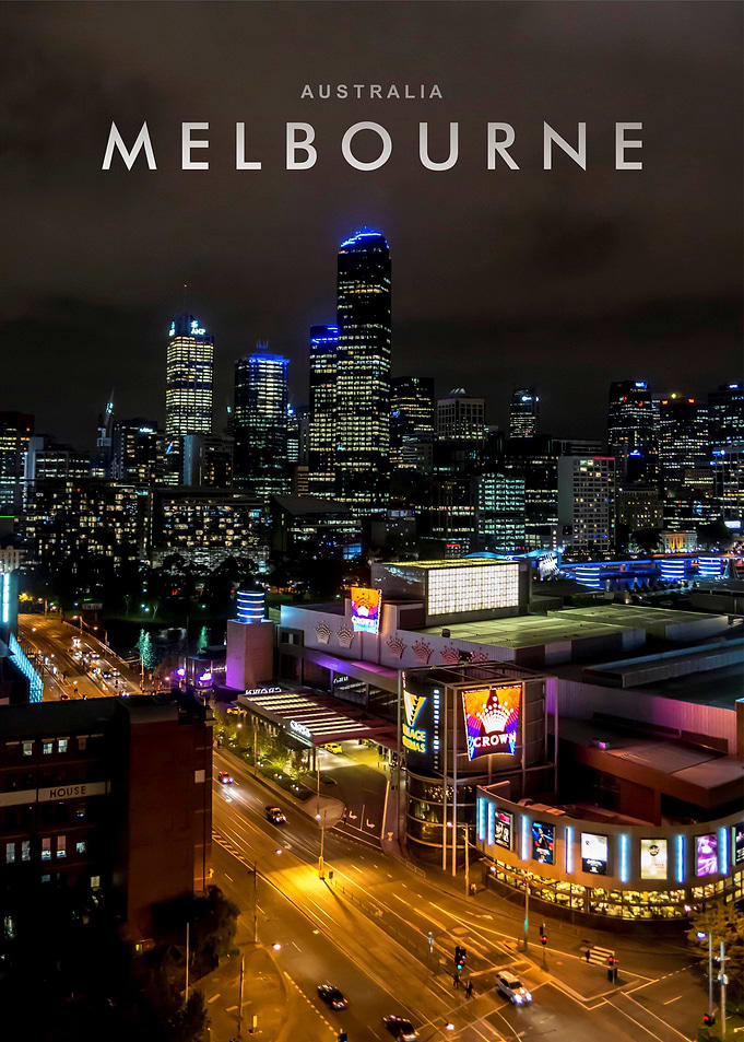 Melbourne night view