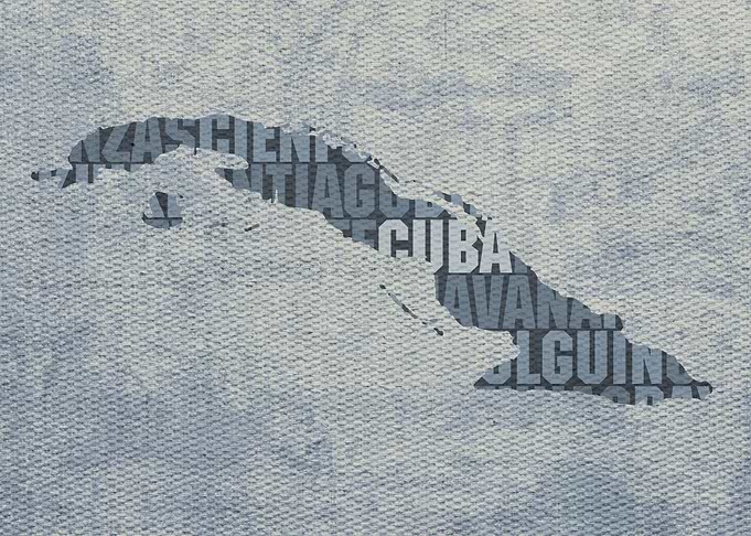 Cuba Country Word Map