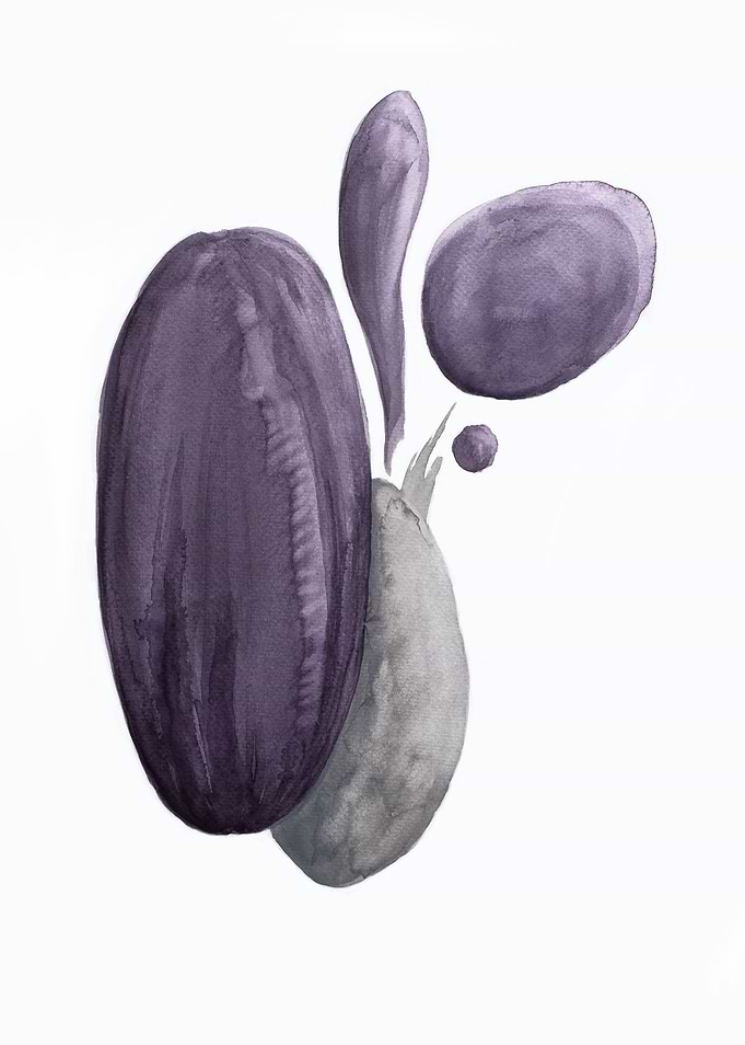 Watercolor gray violet
