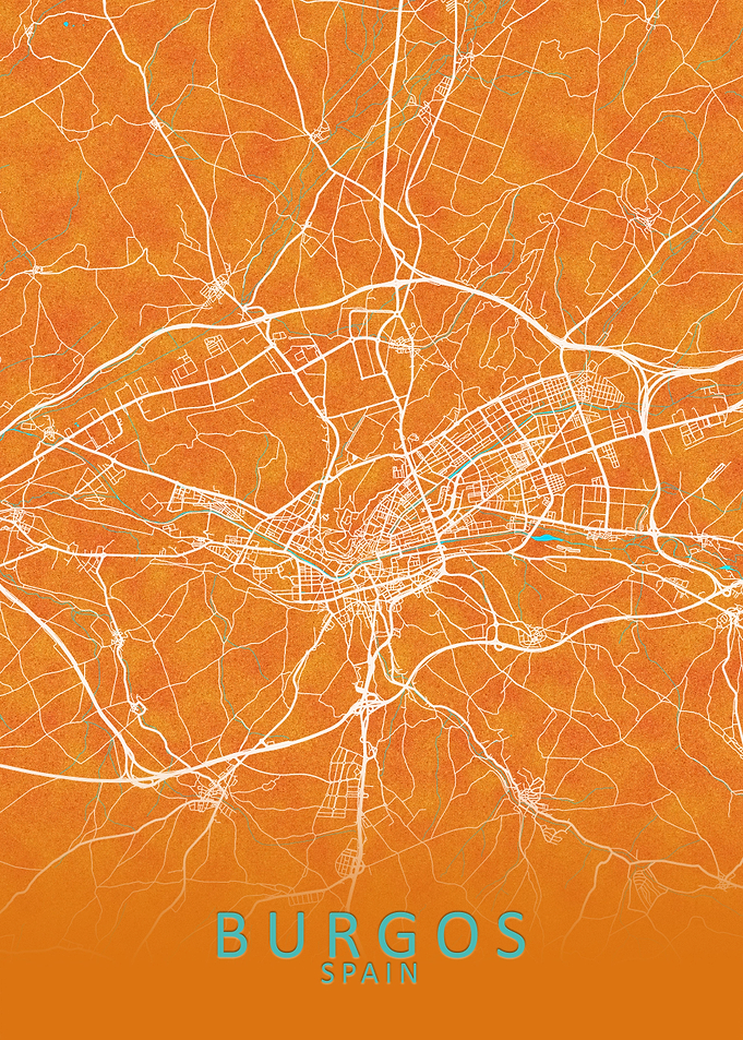 Burgos Spain City Map