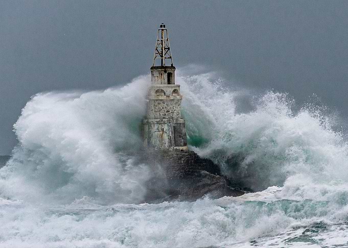 Stormy sea