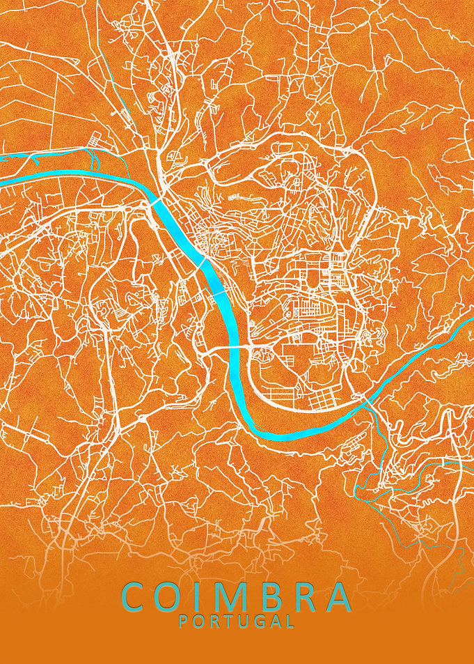 Coimbra Portugal City Map