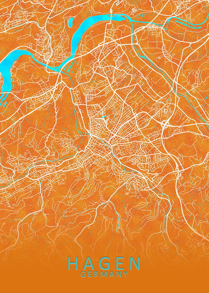 Hagen Germany City Map