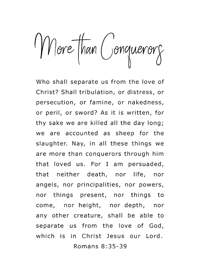 More than Conquerors