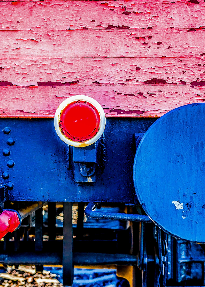Old Freight Car Abstract