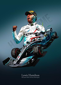 Lewis Hamilton Low Poly