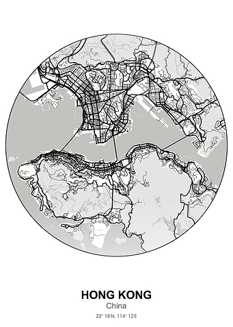hong kong circle map