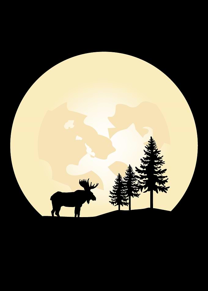 deer night poster