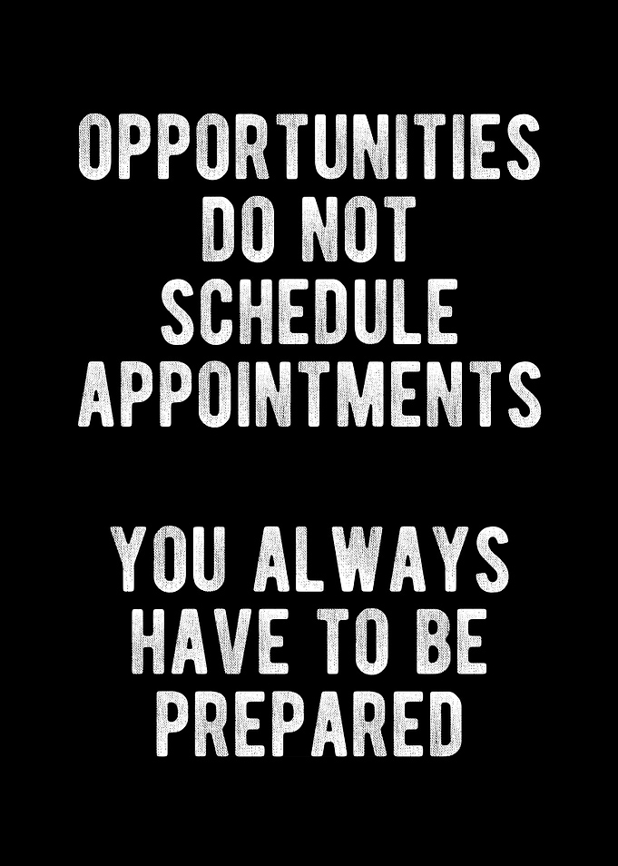 Always Be Prepared Quote