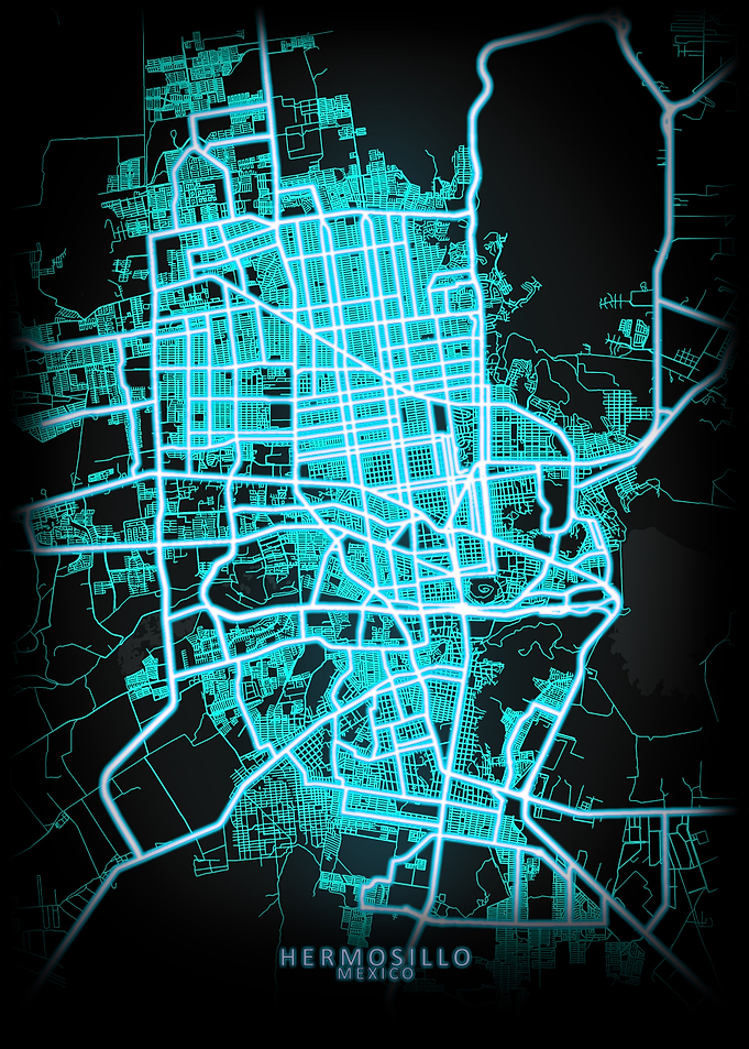 Hermosillo Mexico City Map