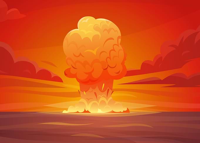poster rocket smoke