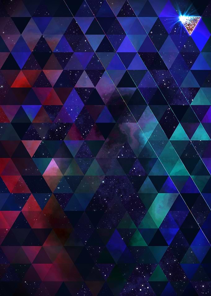 Space Geometric Abstract