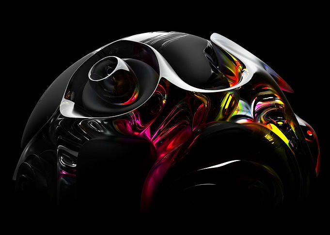 3d abstract art ball