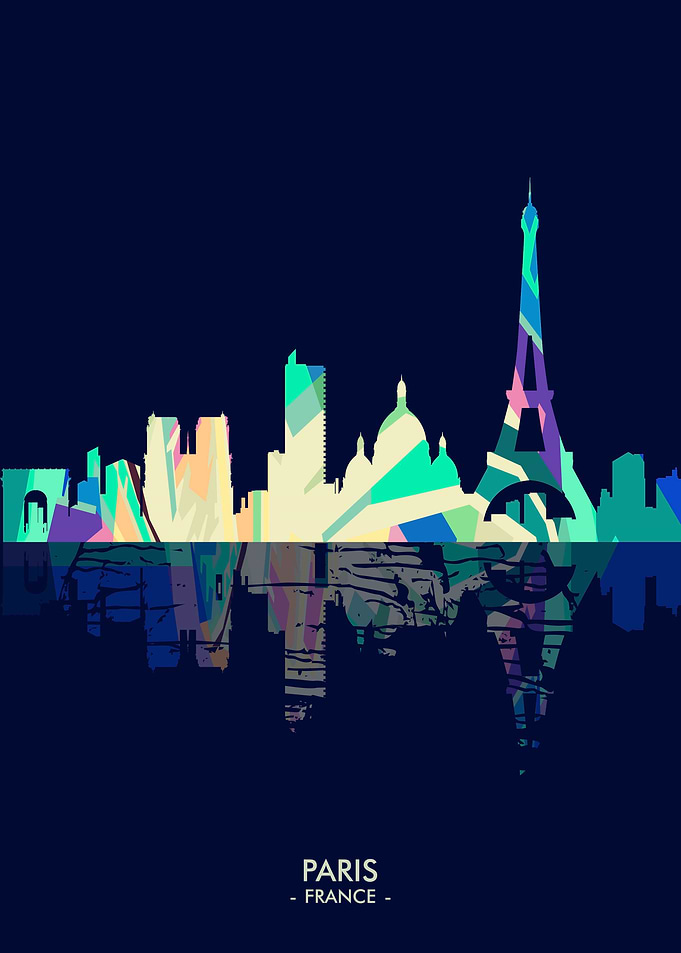 Paris City Skyline