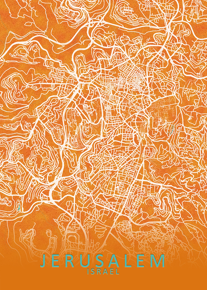 Jerusalem Israel City Map