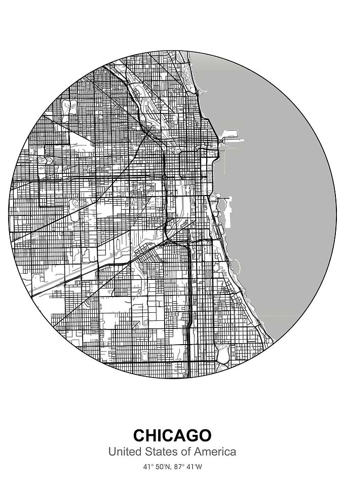 chicago circle map