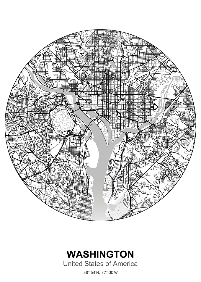 washington circle map