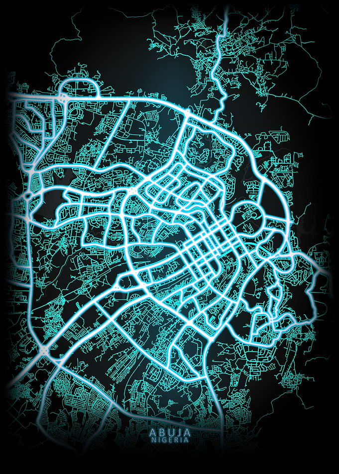 Abuja Nigeria City Map