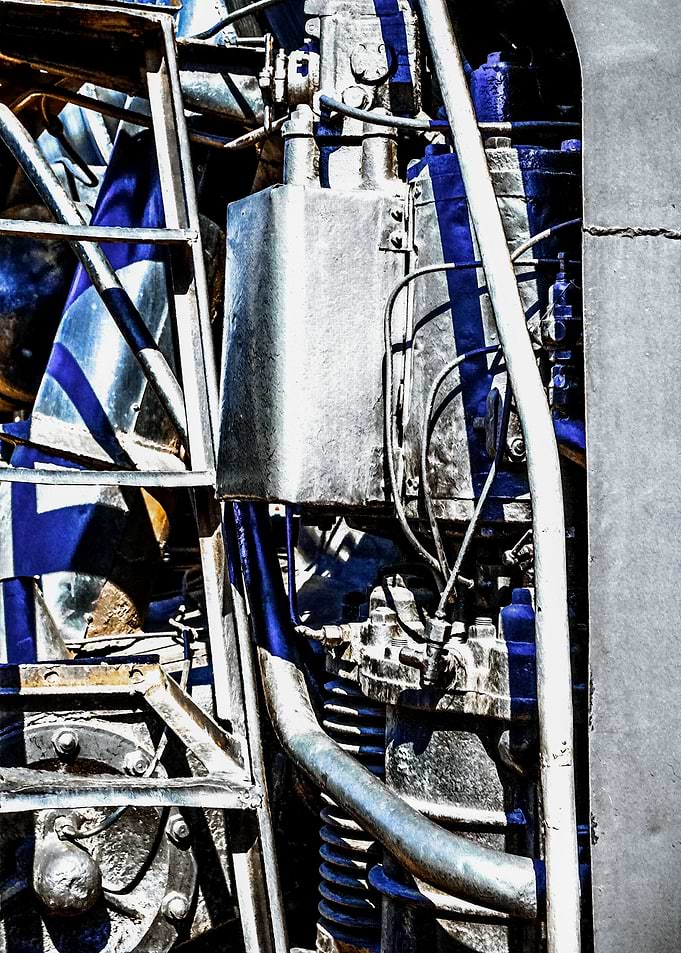 Old Locomotive Metal Parts