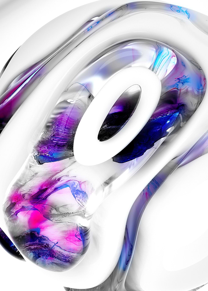 3d abstract flower