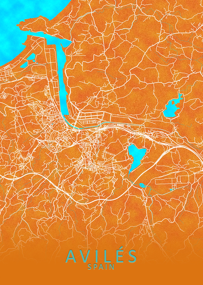 Avils Spain City Map