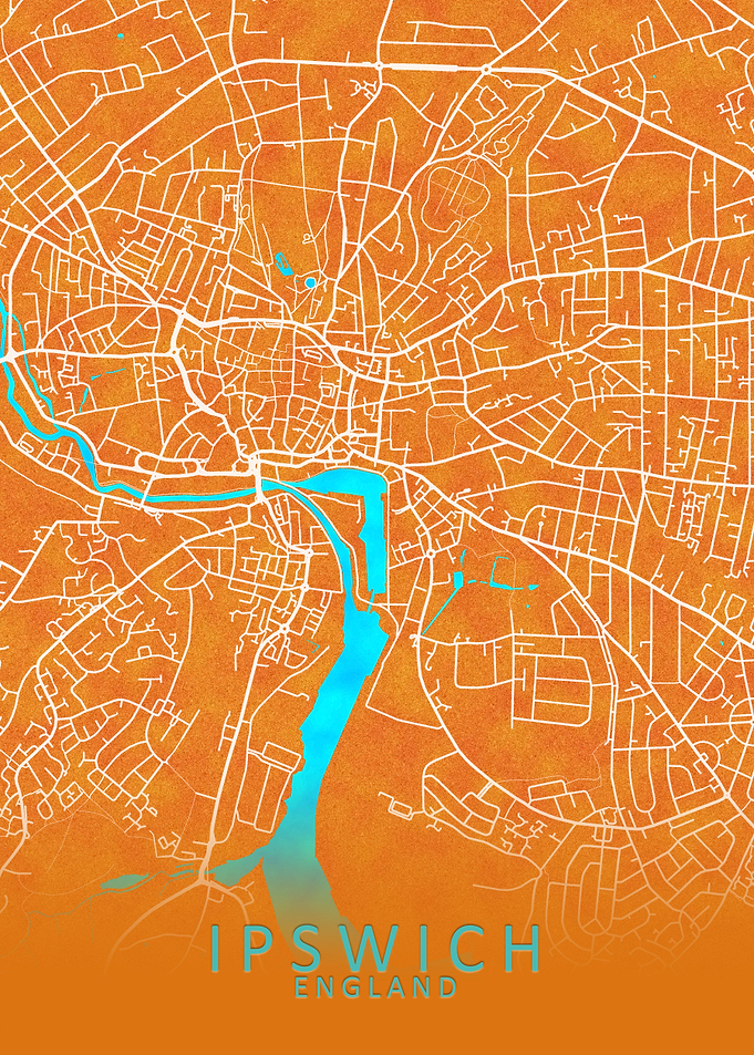 Ipswich England City Map