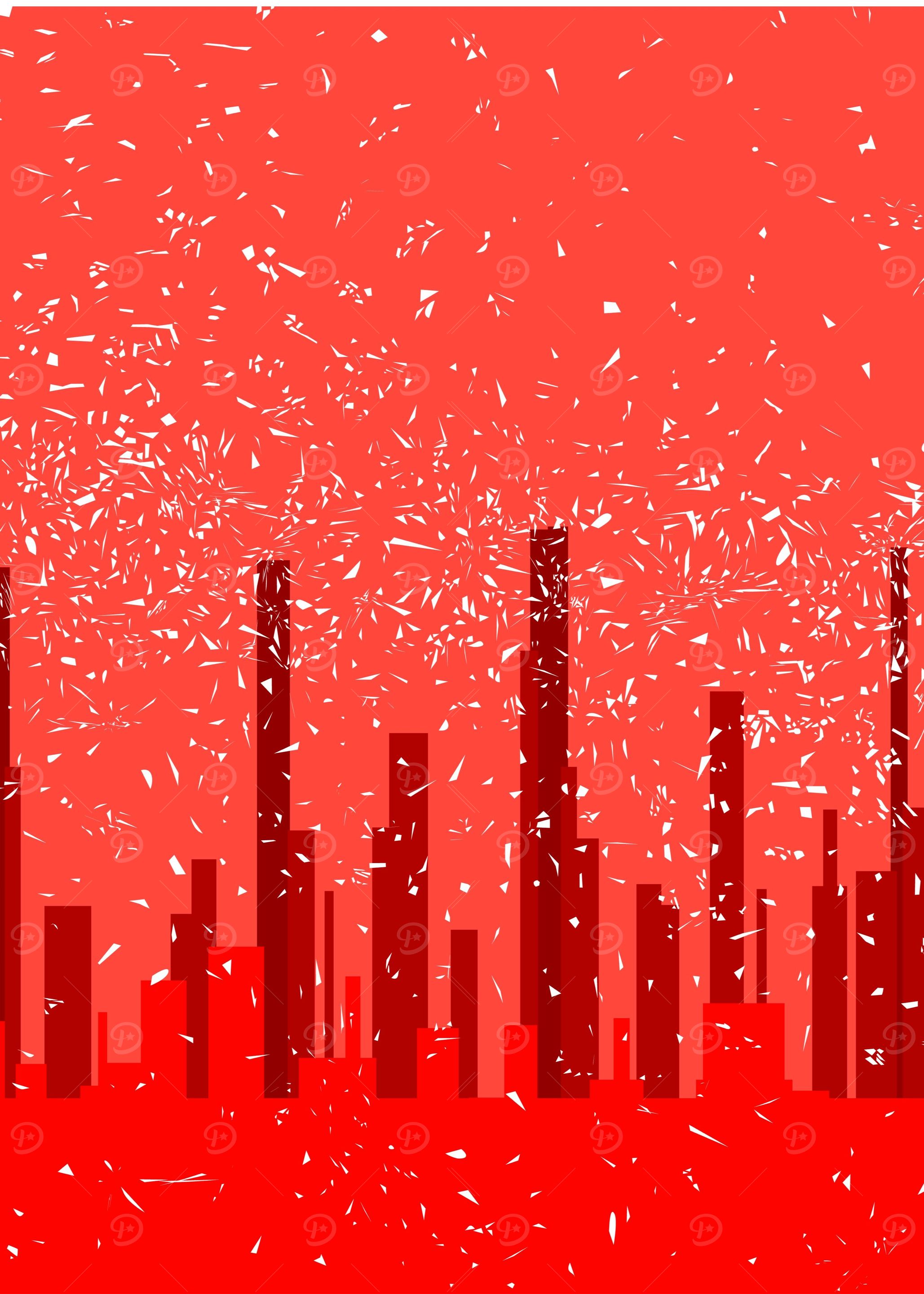 Red City Background