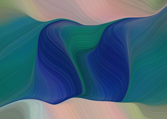 colorful lines and waves
