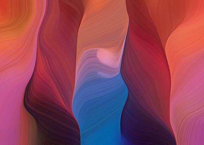 colorful lines and waves