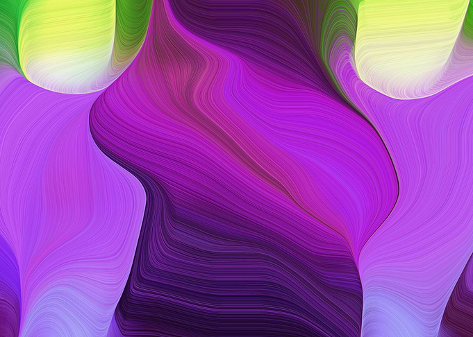 colorful lines and waves