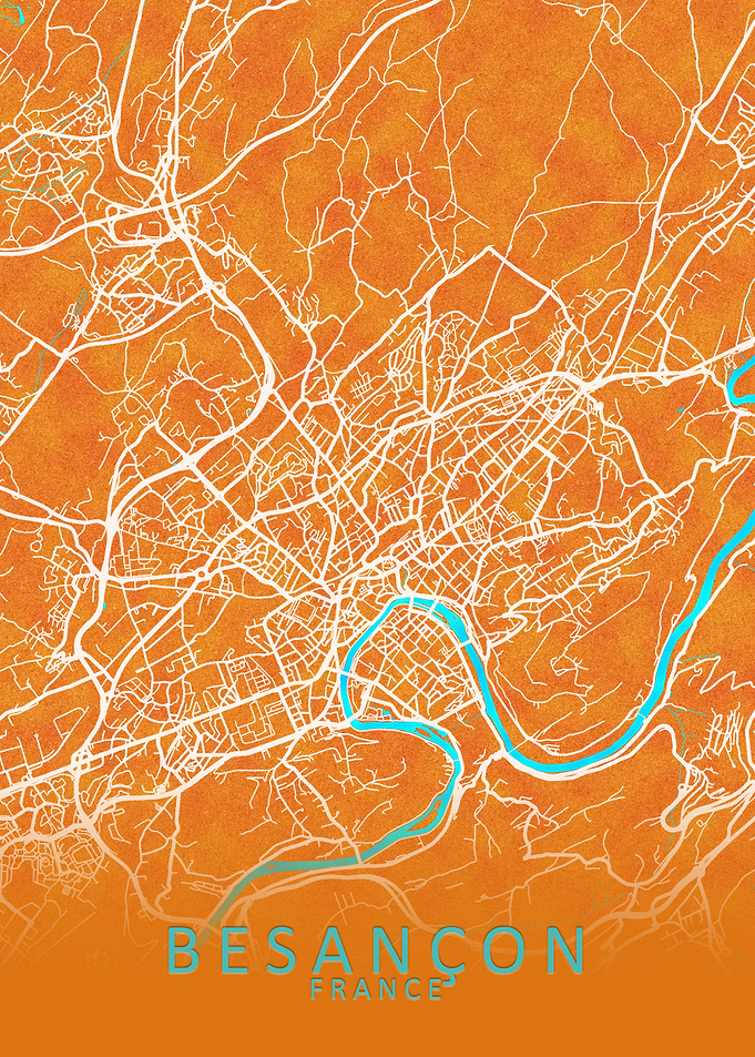 Besanon France City Map