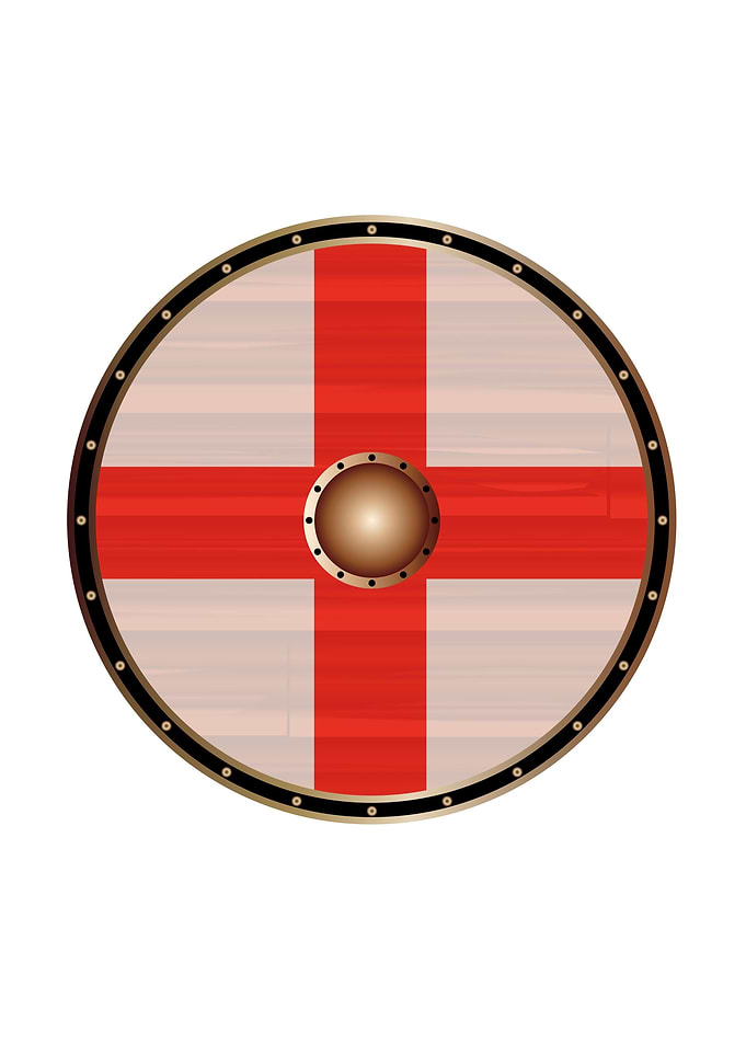 England Flag Shield