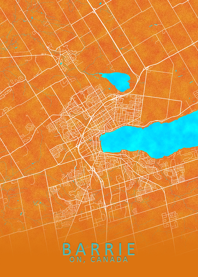 Barrie ON Canada City Map