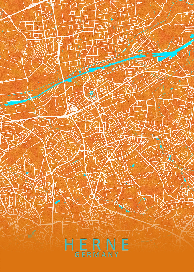 Herne Germany City Map