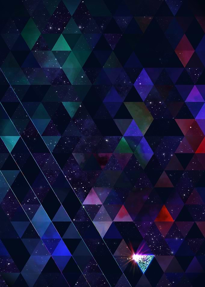 Blue Geometric Abstract