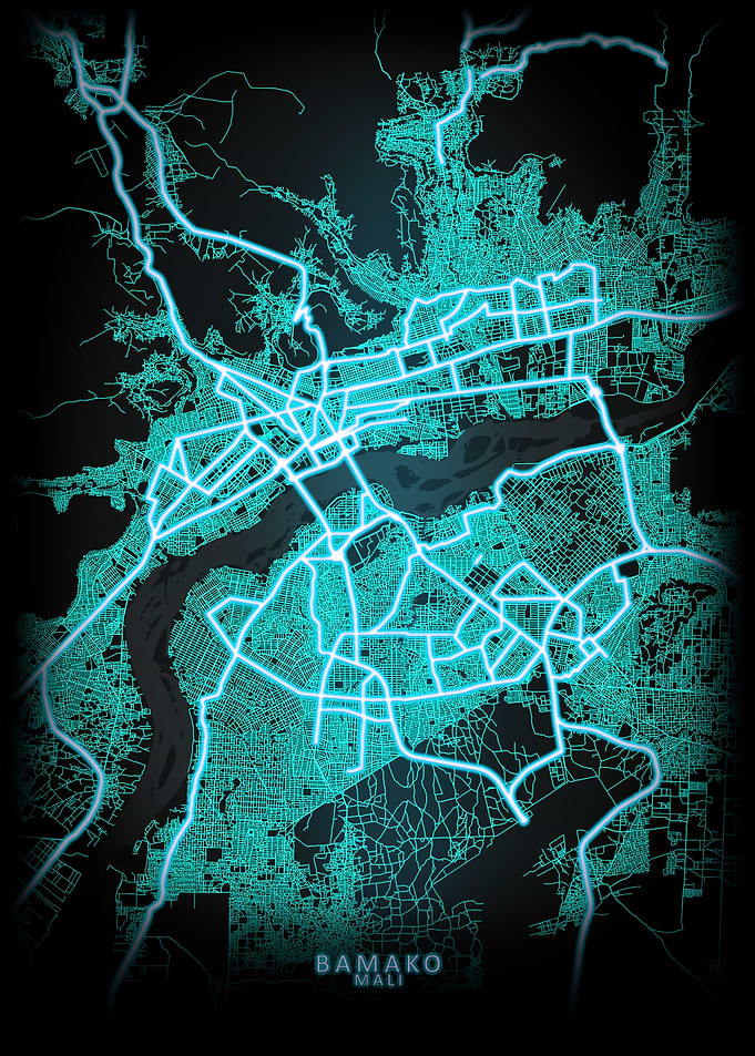 Bamako Mali City Map
