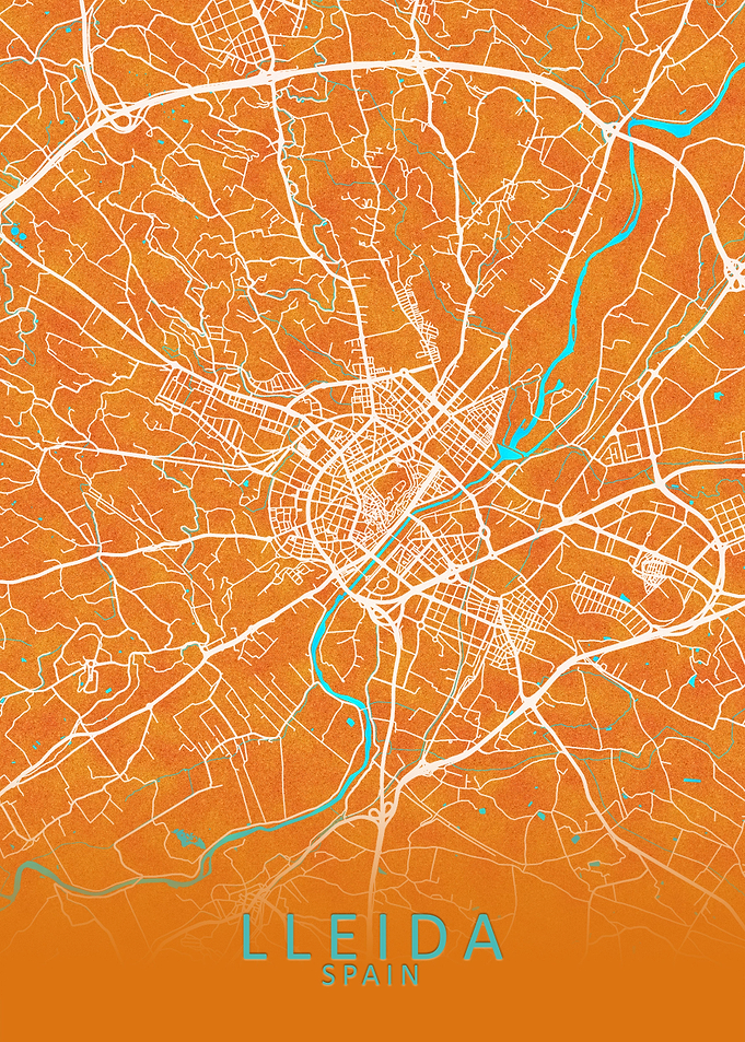 Lleida Spain City Map