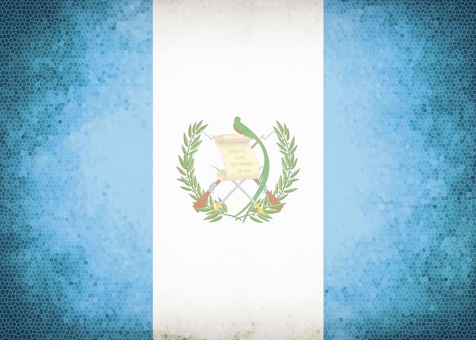 Guatemala vintage flag