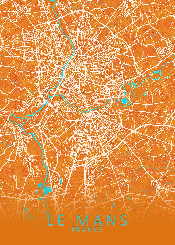 Le Mans France City Map