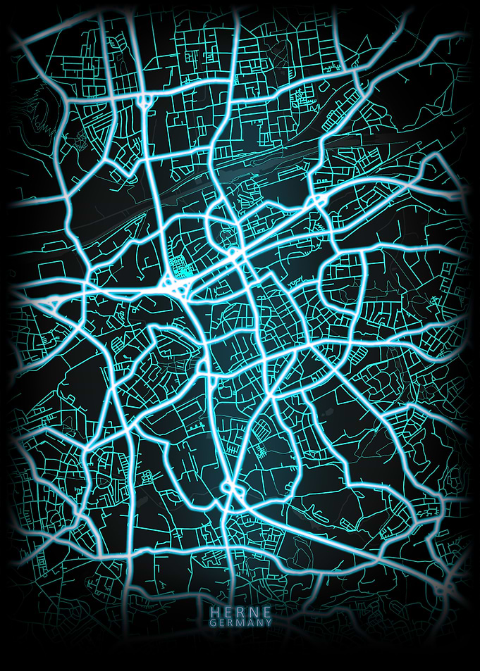Herne Germany City Map