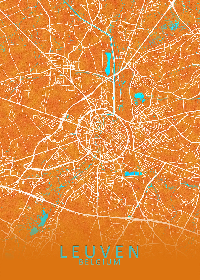 Leuven Belgium City Map