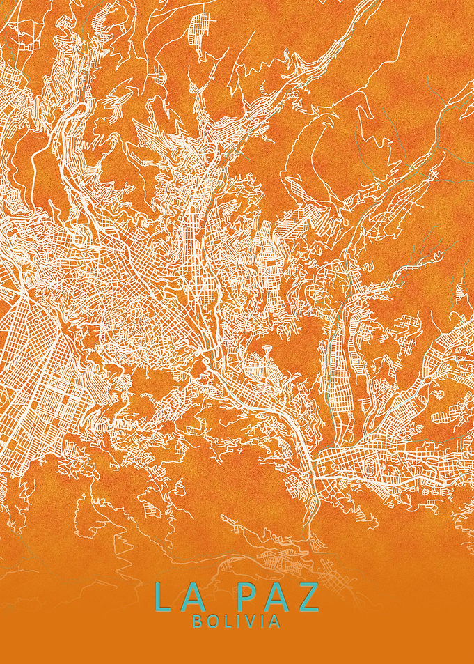 La Paz Bolivia City Map