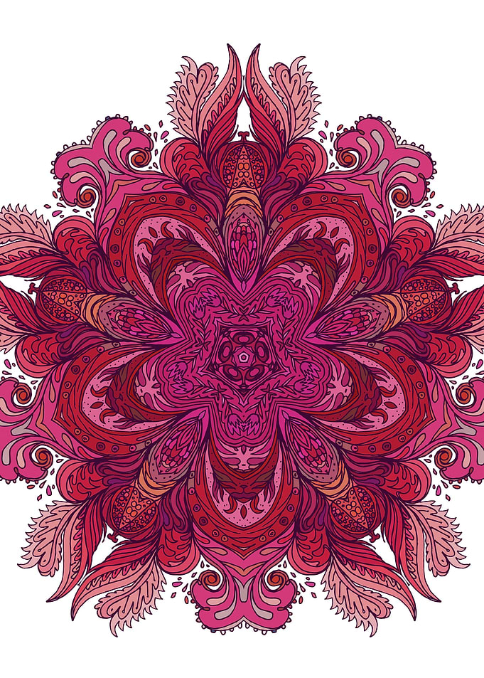 Pink Indian Mandala