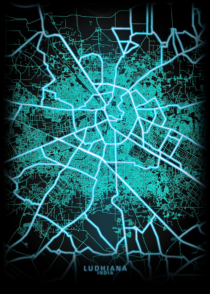 Ludhiana India City Map