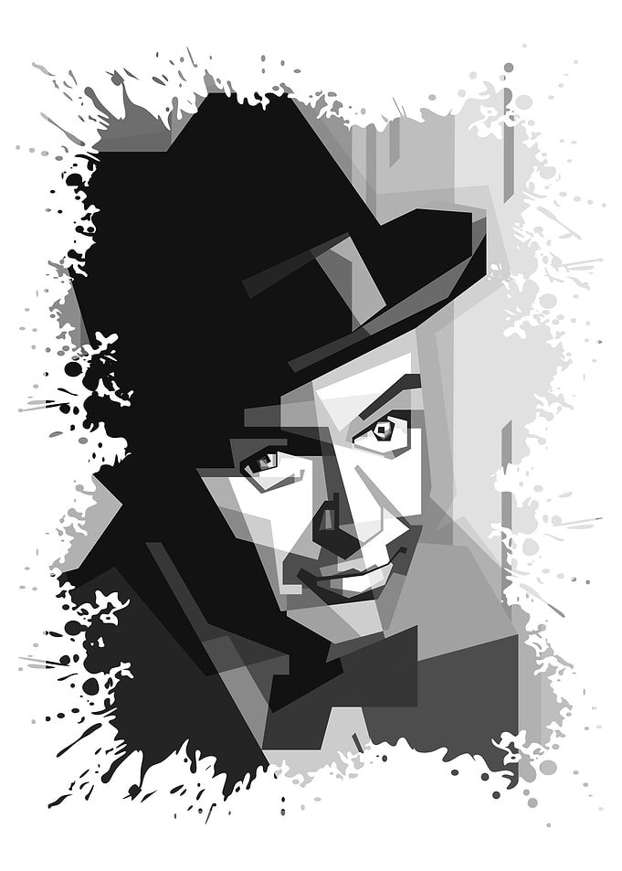 Frank sinatra grayscale